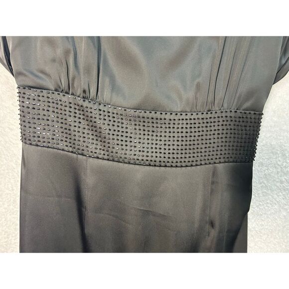 Women's BCBG Black Embellished Mini Dress Size 2 - Picture 2 of 5